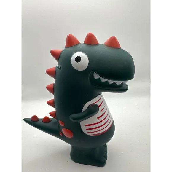 Cute Dinosaur Coin Bank Money Saving Piggy Bank Green Red - Picture 3 of 6